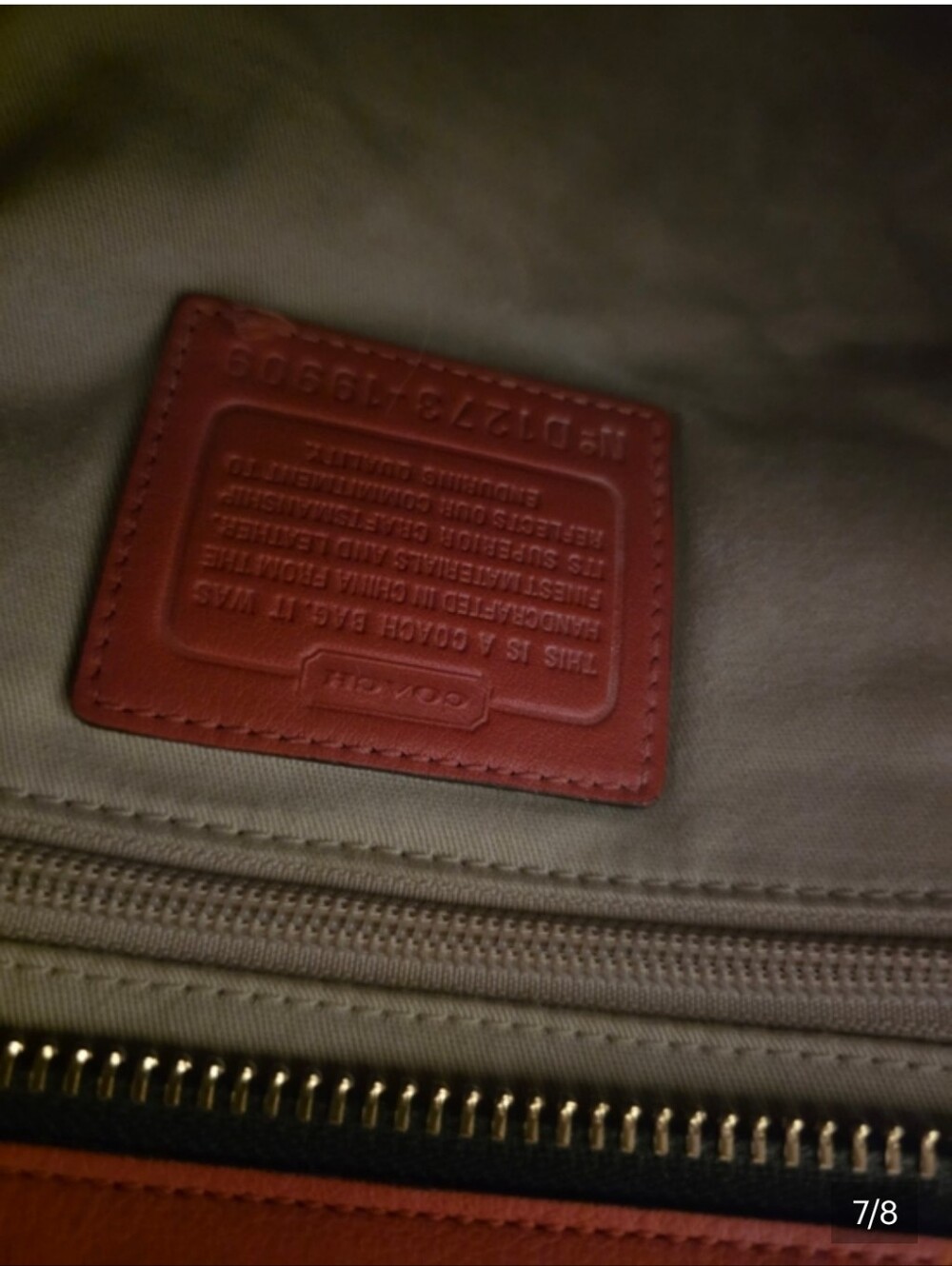 Coach  Leather Satchel - Picture 5 of 7